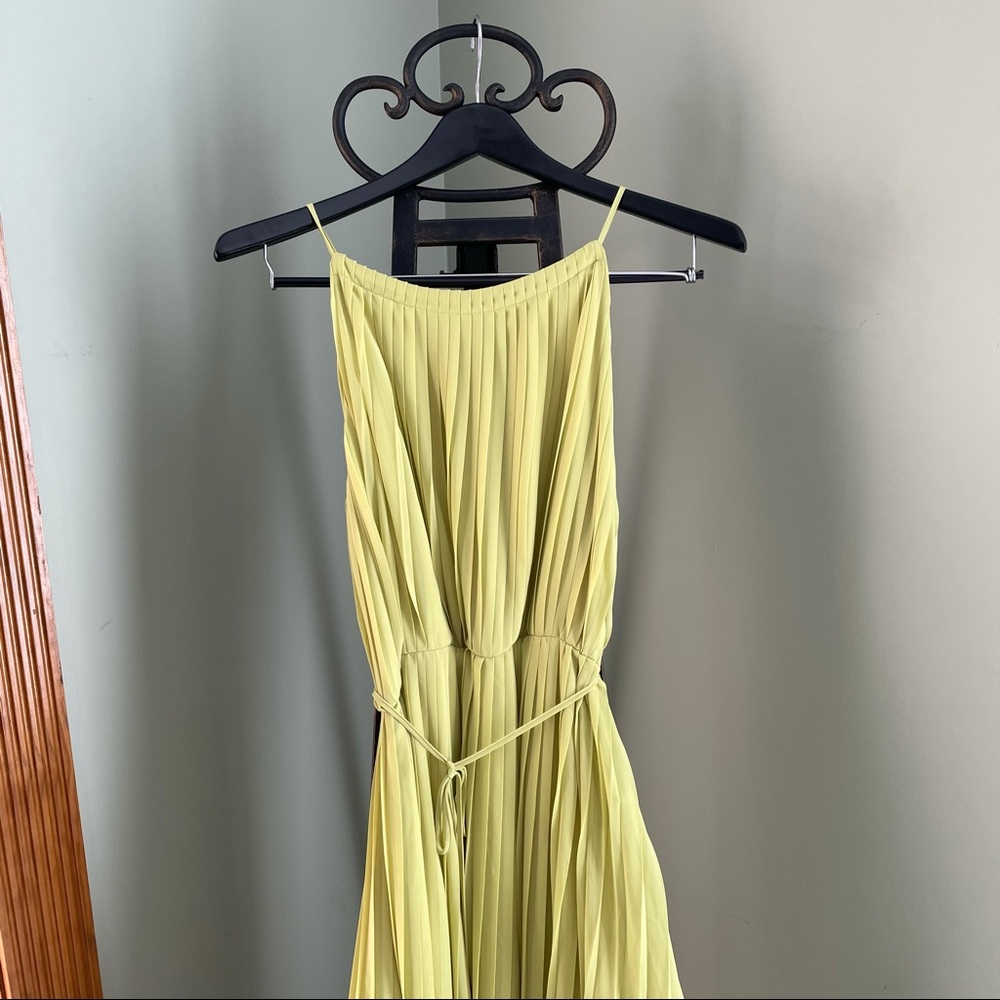 SOLD Madison Lime Green Maxi Dress Small NWT - Picture 3 of 15